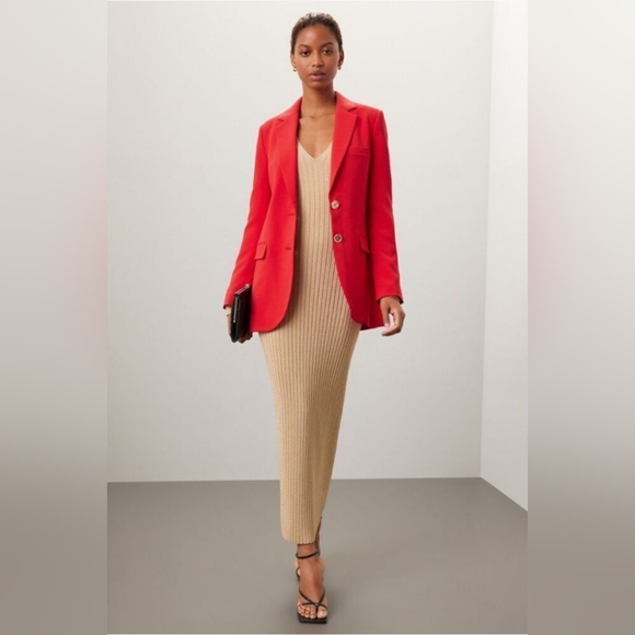 MK Michael Kors Red Women's Blazer NWT sz L - Picture 4 of 10